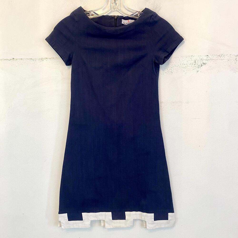 CK BRADLEY navy short sleeve mini dress sz XS